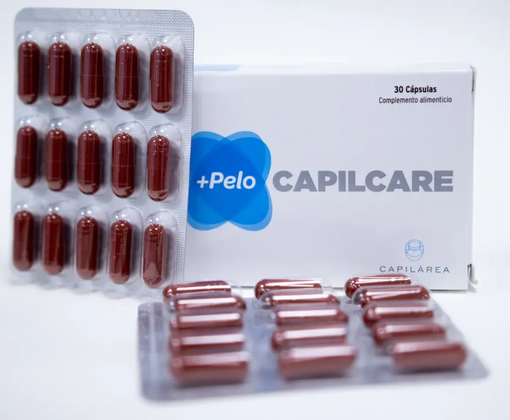 +pelo capilcare caja 30 capsulas vitaminas para la alopecia del pelo